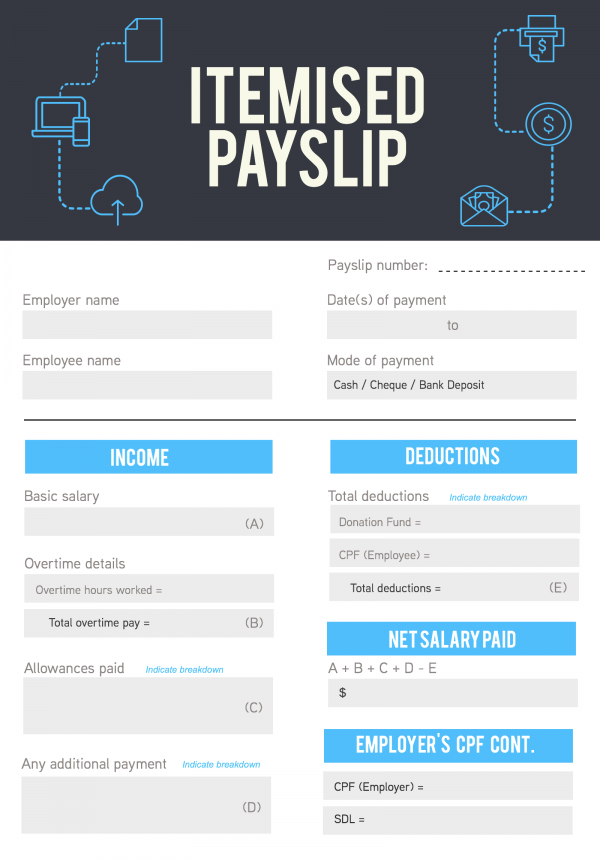 itemised payslip singapore