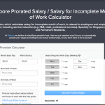 Salary Proration Calculator