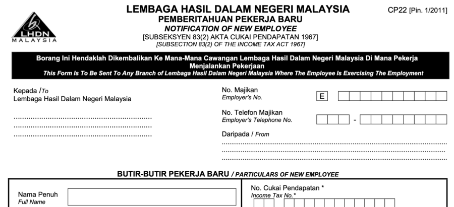 Where Do I Download LHDN Form CP 21/22/22a/58? | The Vox Of Talenox