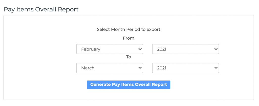 Talenox Updates Q1 2021 payroll items overall report