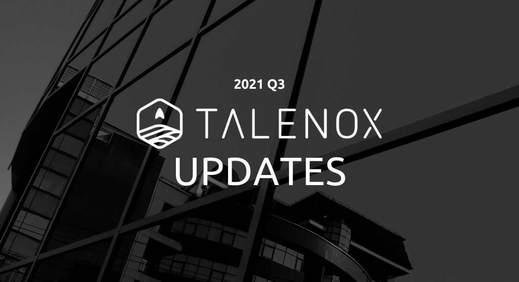 Talenox Q3 2021 Updates