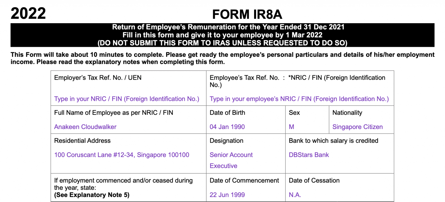 IR8A Simplified for Employers (2023 ed.)